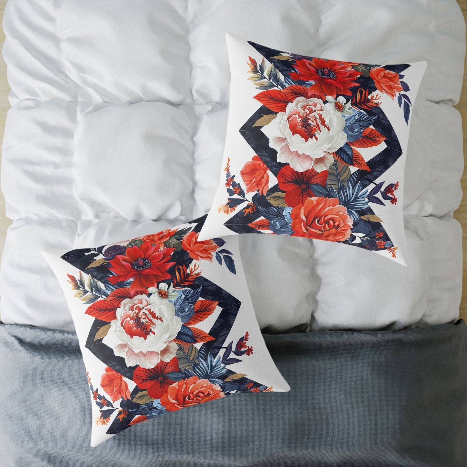 Flowers Pattern Pillow - ExclusiveCreativeDesigns