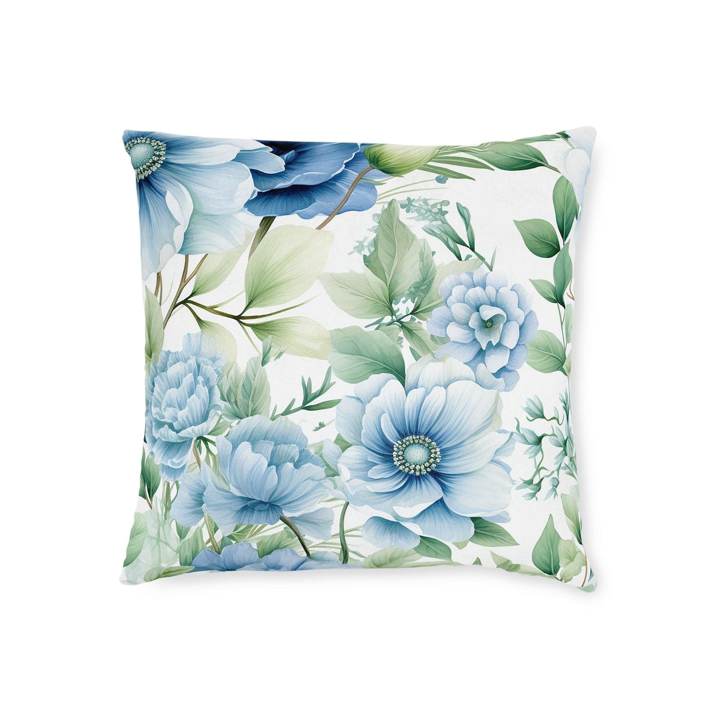 Flowers Pattern Square Accent Pillow - ExclusiveCreativeDesigns