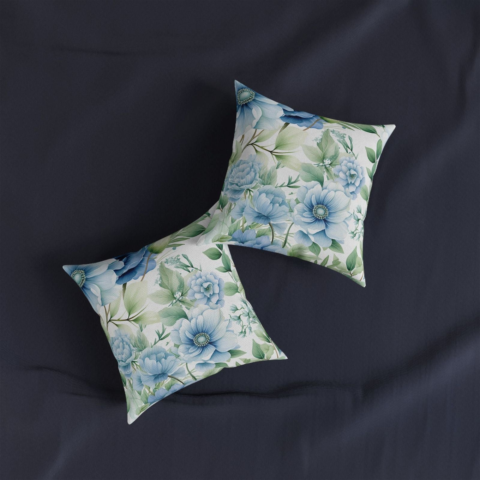 Flowers Pattern Square Accent Pillow - ExclusiveCreativeDesigns