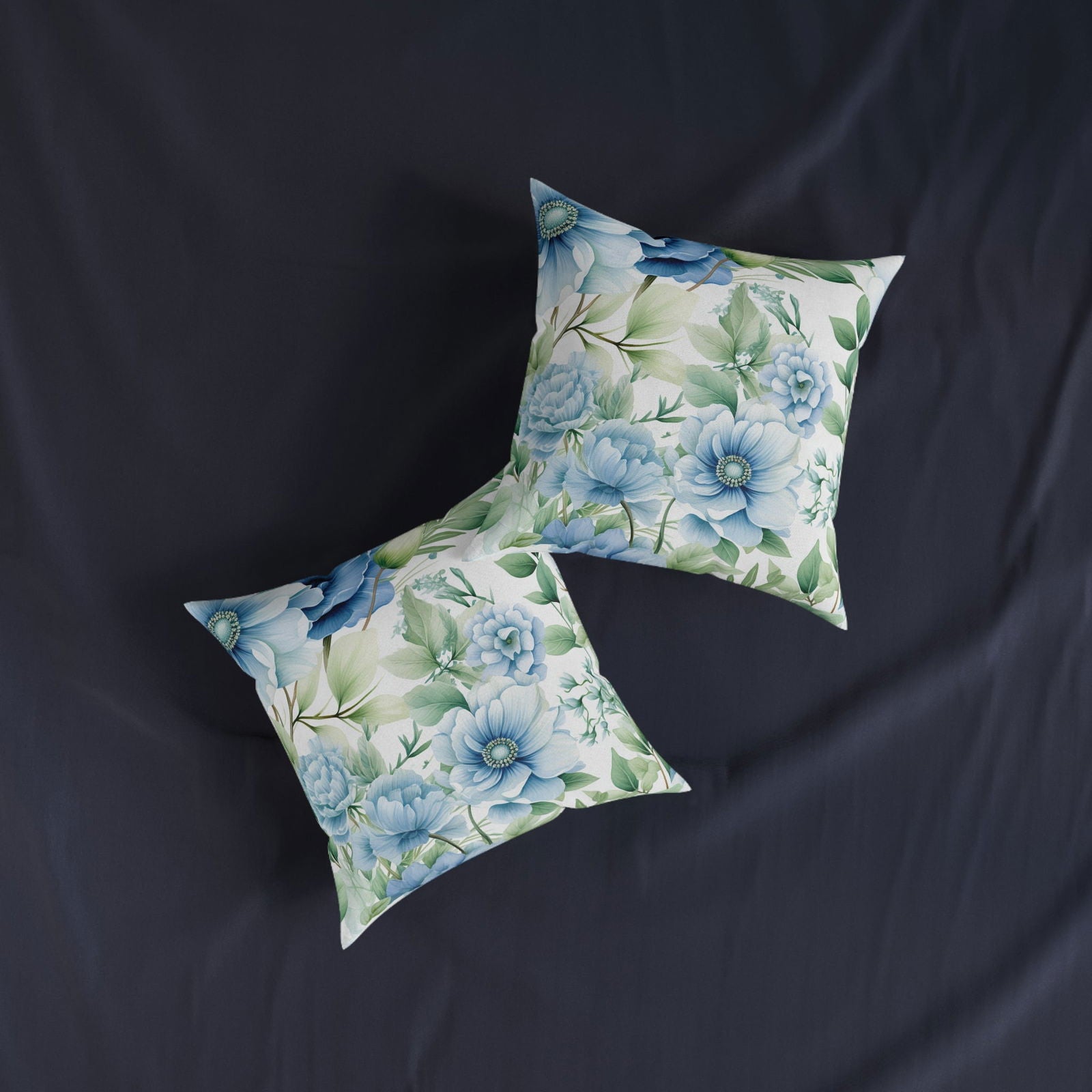 Flowers Pattern Square Accent Pillow - ExclusiveCreativeDesigns