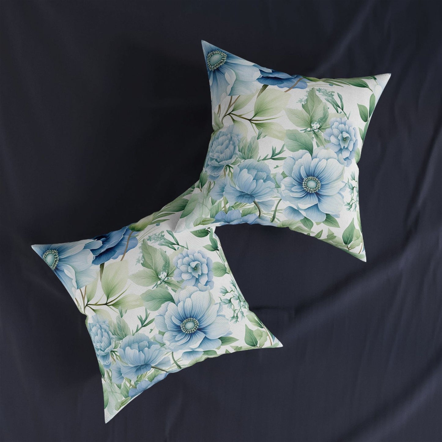 Flowers Pattern Square Accent Pillow - ExclusiveCreativeDesigns