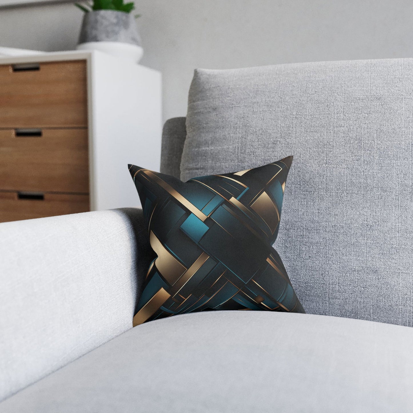 Futuristic Modern Patterned Pillow - ExclusiveCreativeDesigns