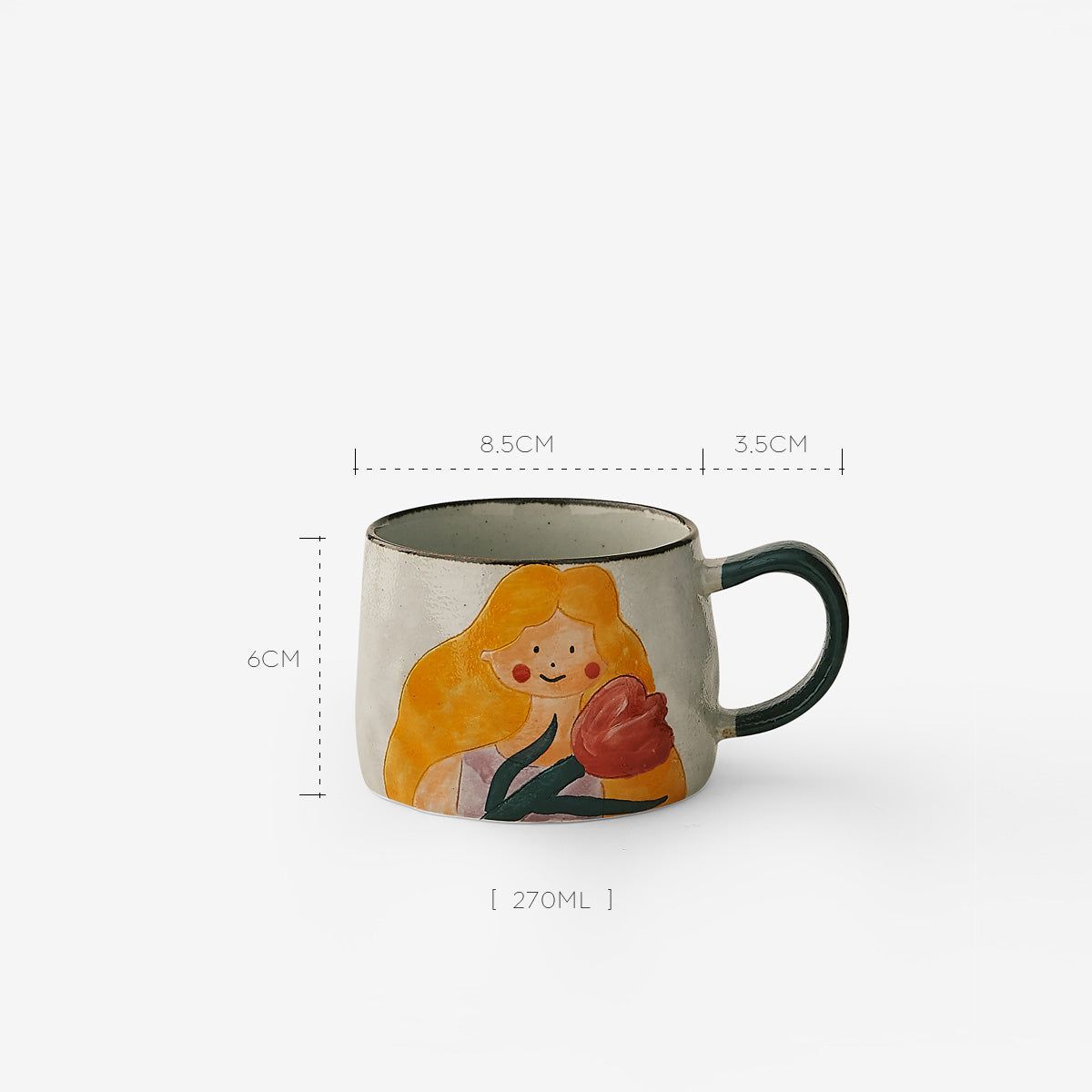 Hand-painted Ceramic Couple Mug - ExclusiveCreativeDesigns