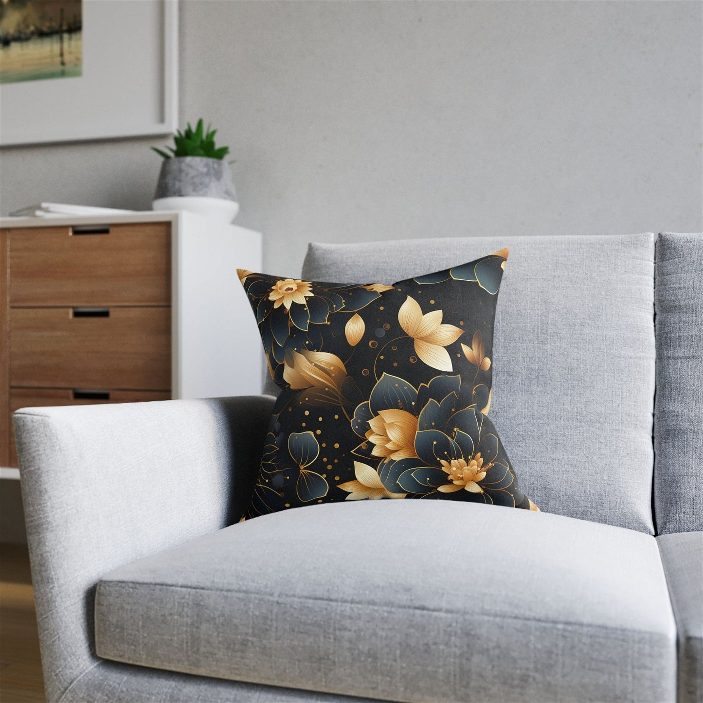 Mandala Harmony Square Pillow Design - ExclusiveCreativeDesigns