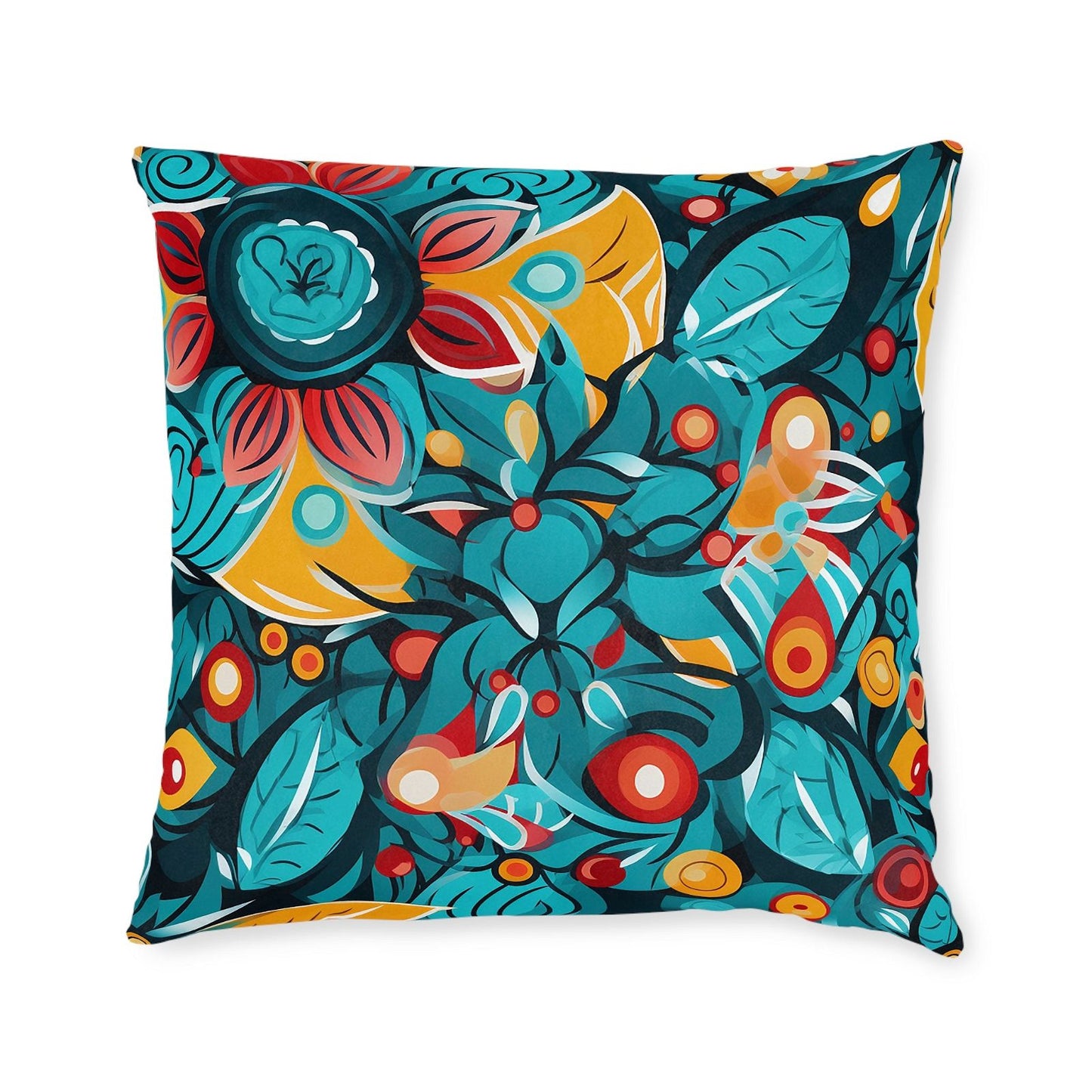 Mandala Pattern Square Pillow - ExclusiveCreativeDesigns