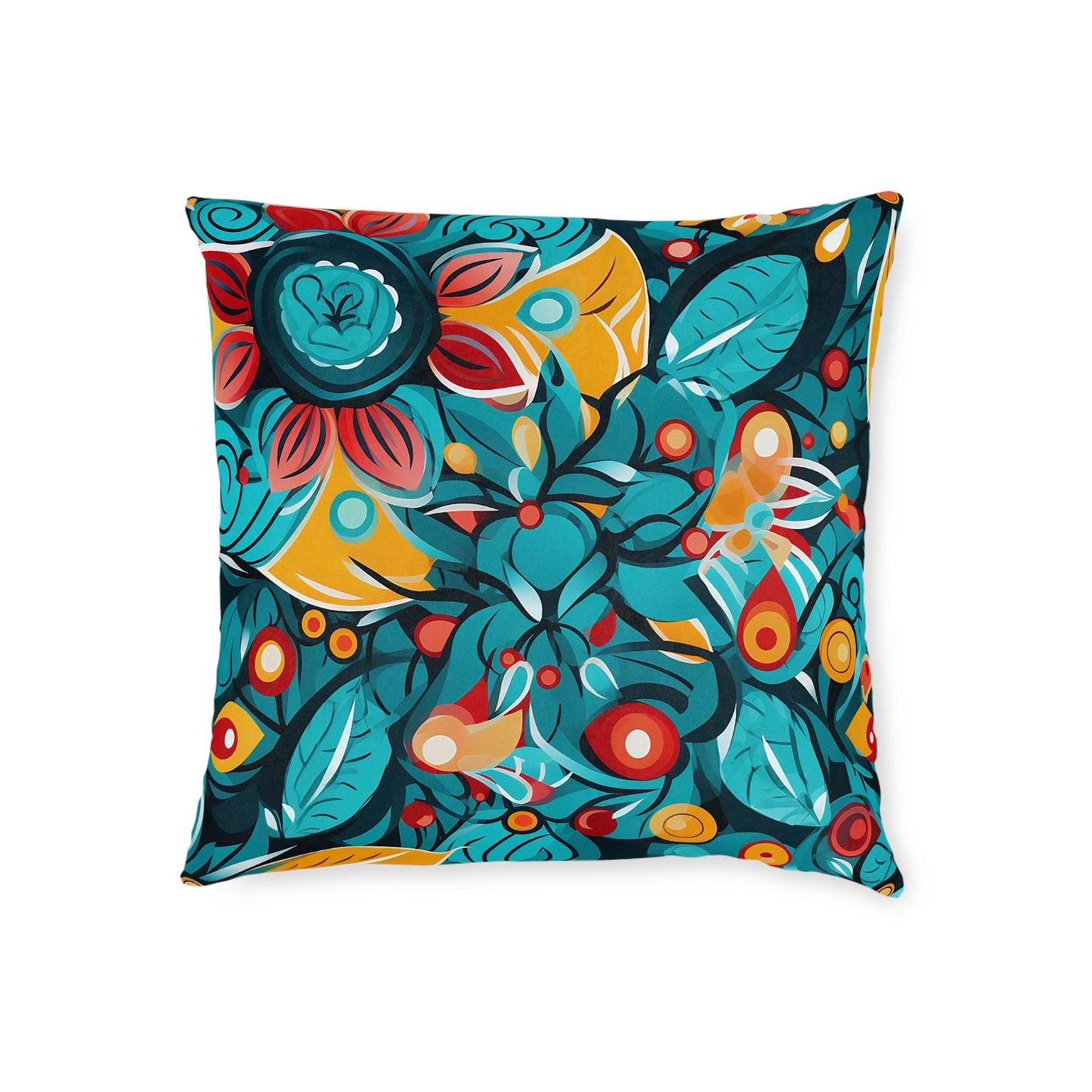 Mandala Pattern Square Pillow - ExclusiveCreativeDesigns