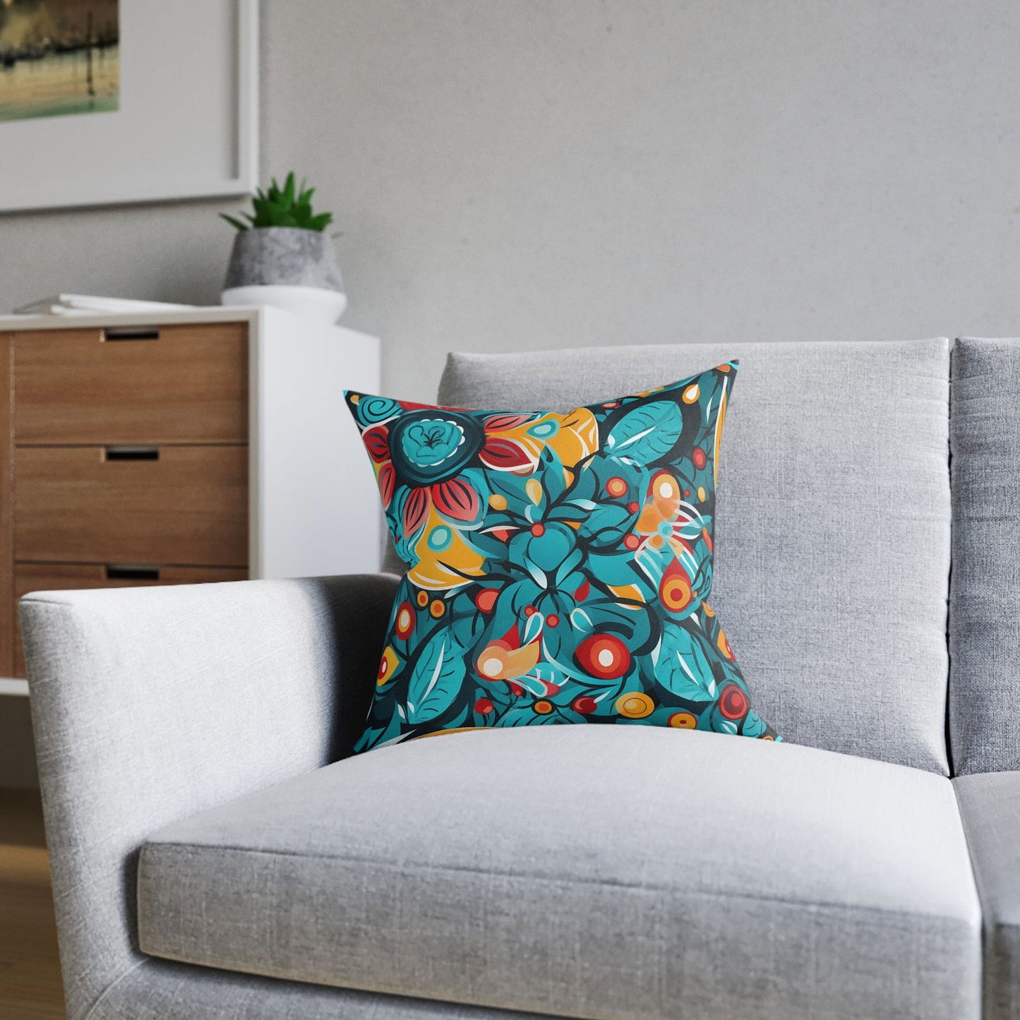 Mandala Pattern Square Pillow - ExclusiveCreativeDesigns