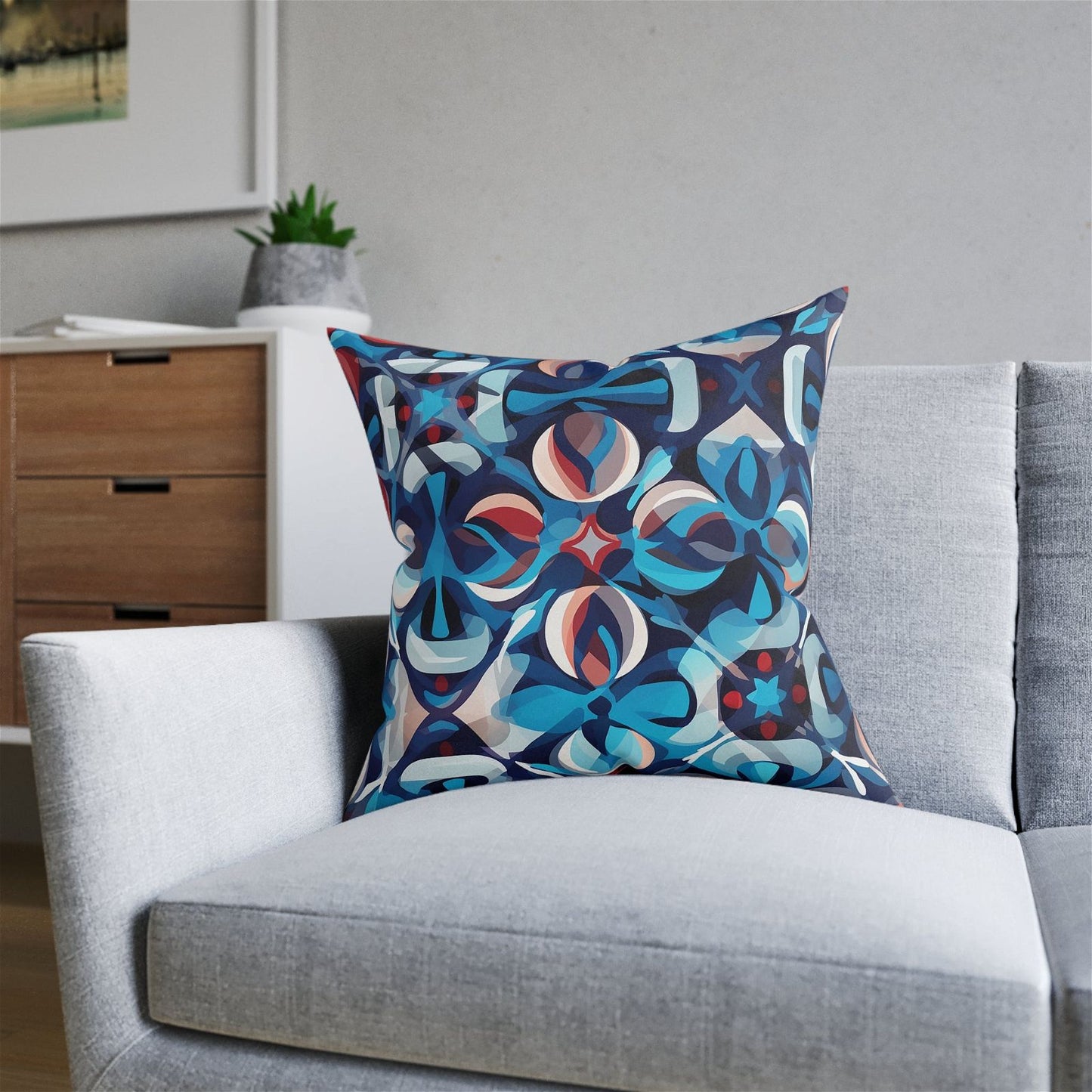 Moroccan Pattern Square Pillow - ExclusiveCreativeDesigns