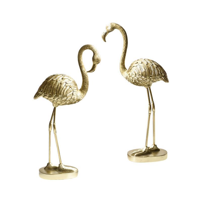 Nordic Golden Flamingo Ornaments - ExclusiveCreativeDesigns