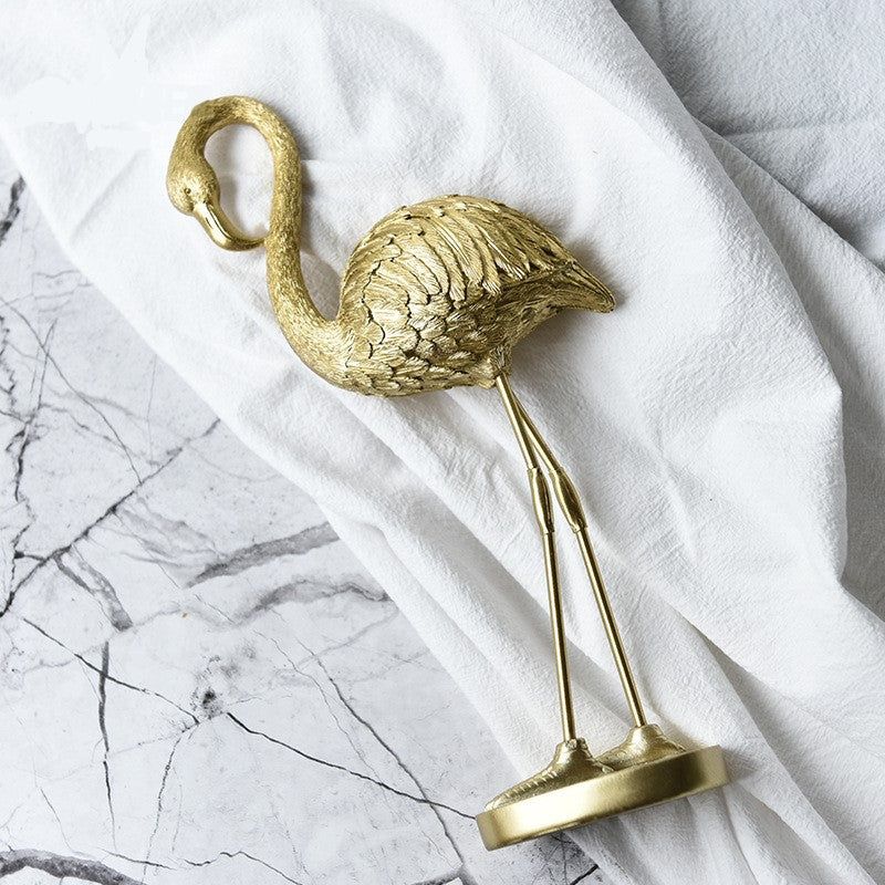 Nordic Golden Flamingo Ornaments - ExclusiveCreativeDesigns