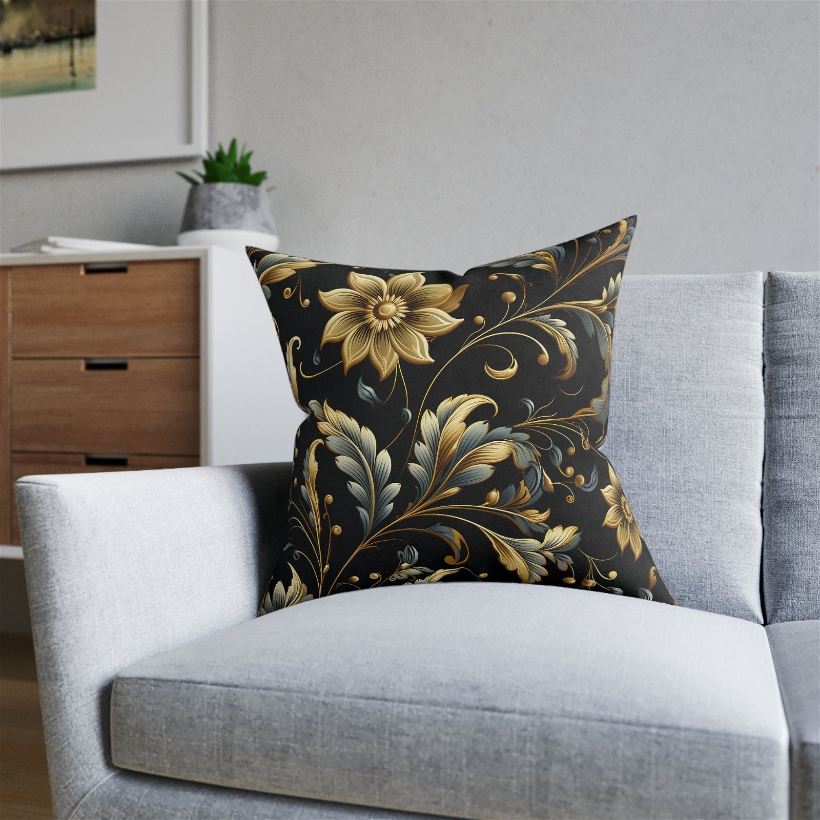 Opulent Luxury Square Pillow - ExclusiveCreativeDesigns