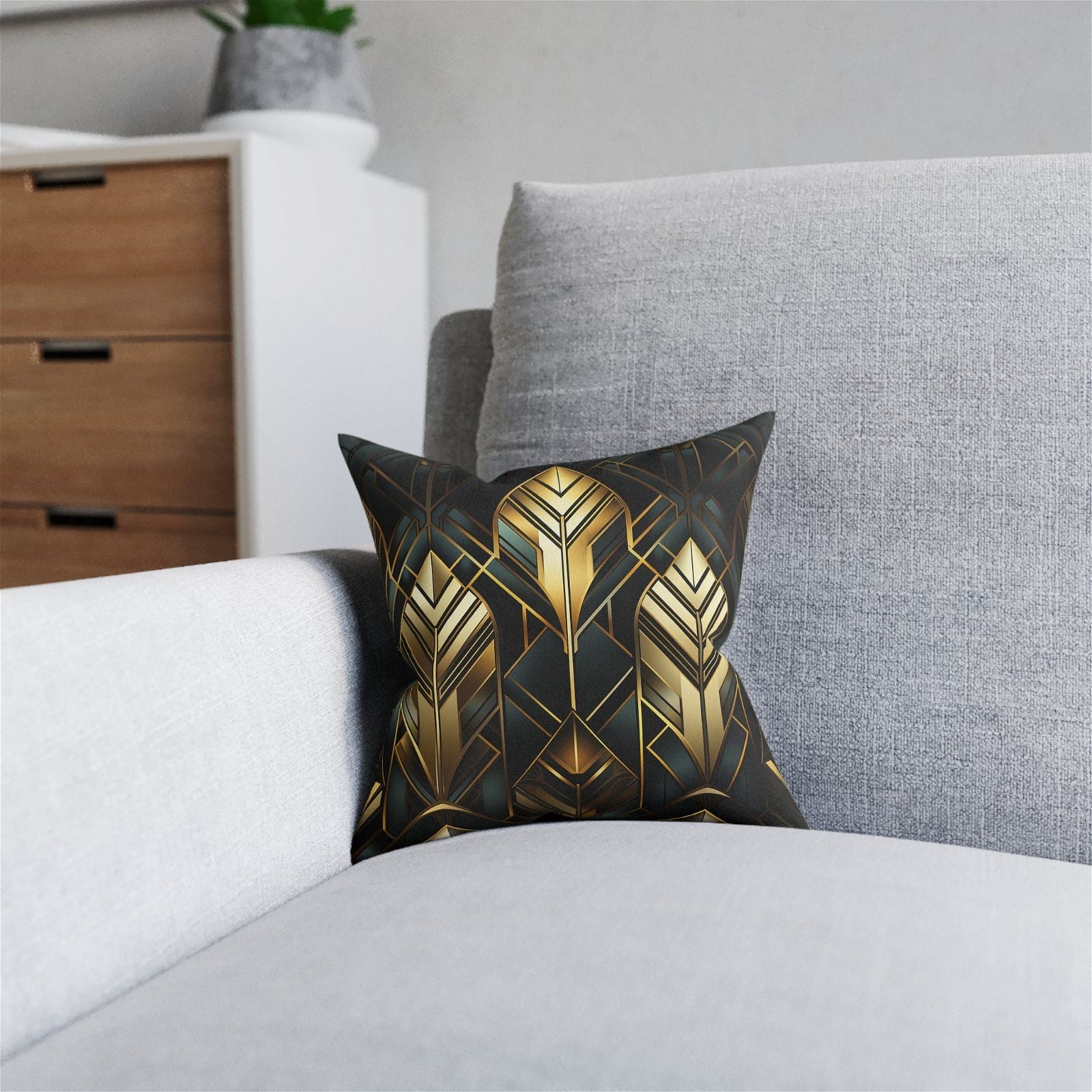 Opulent Shapes Square Pillow - ExclusiveCreativeDesigns