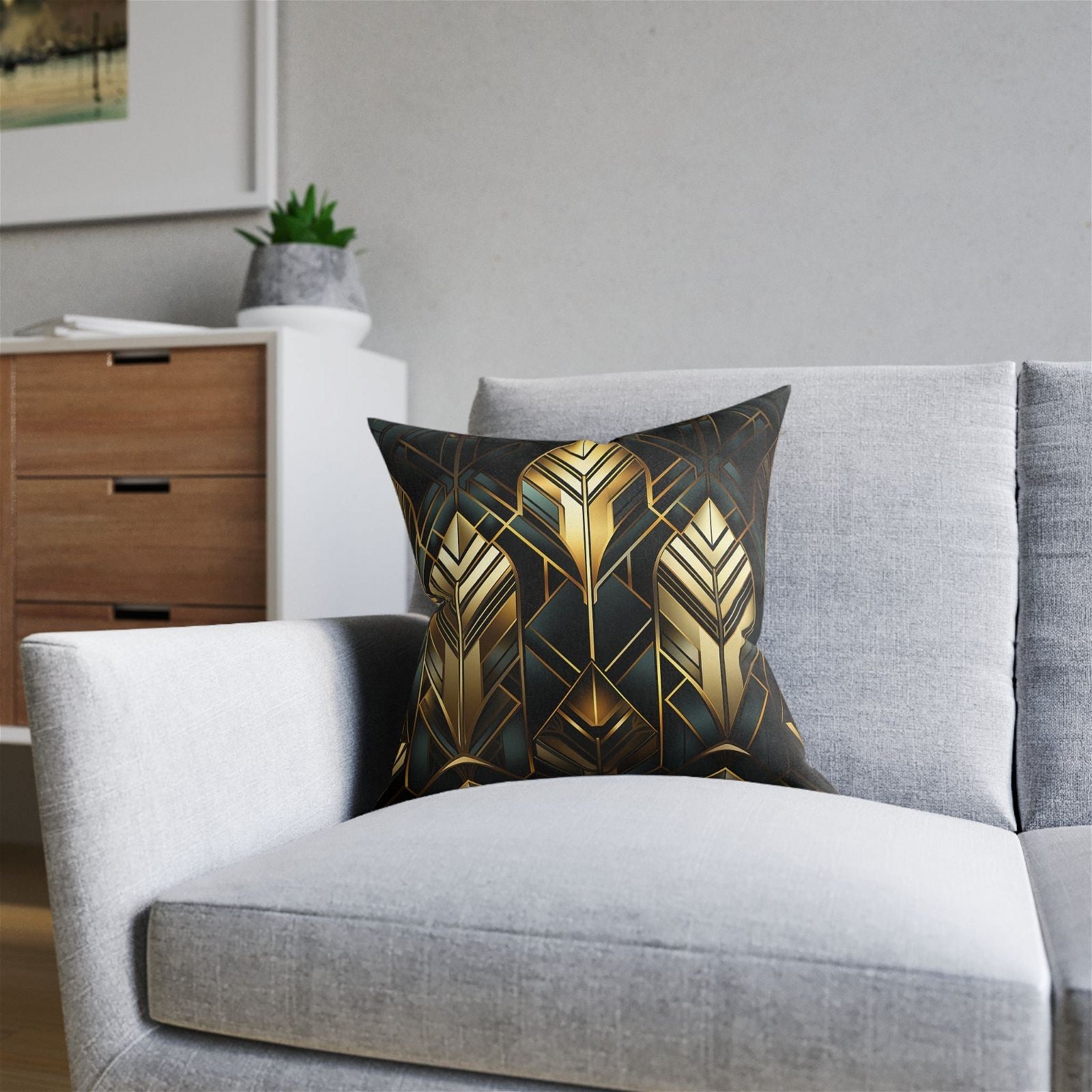 Opulent Shapes Square Pillow - ExclusiveCreativeDesigns