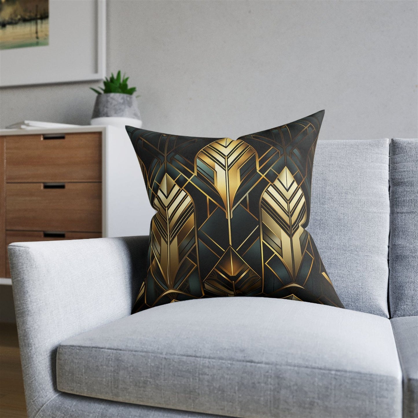 Opulent Shapes Square Pillow - ExclusiveCreativeDesigns