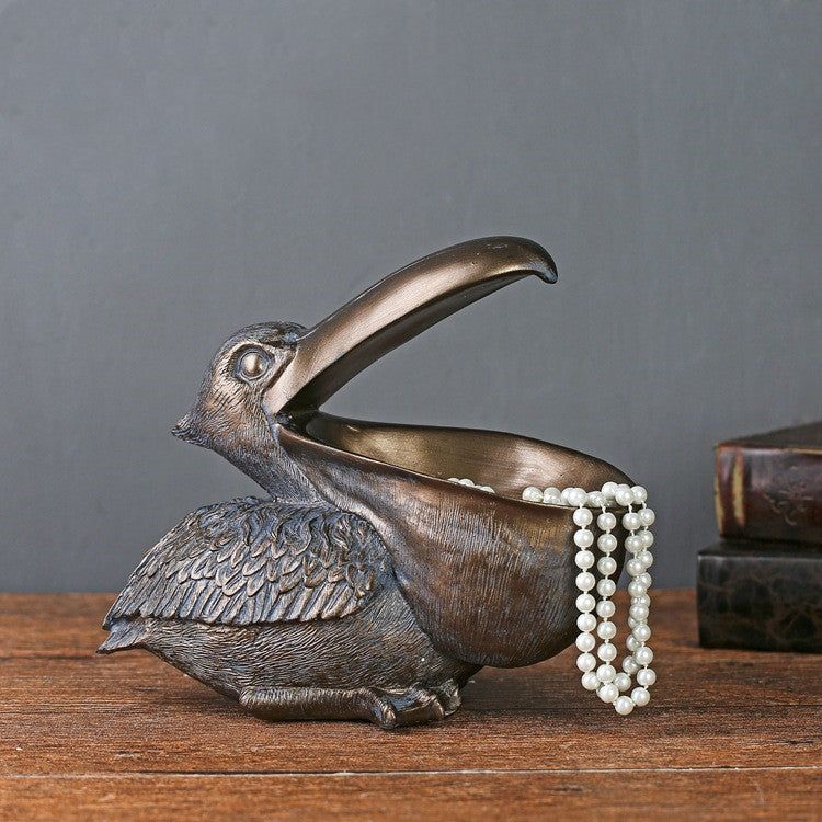 Pelican Statue Holder Ornament - ExclusiveCreativeDesigns