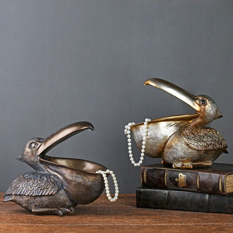 Pelican Statue Holder Ornament - ExclusiveCreativeDesigns