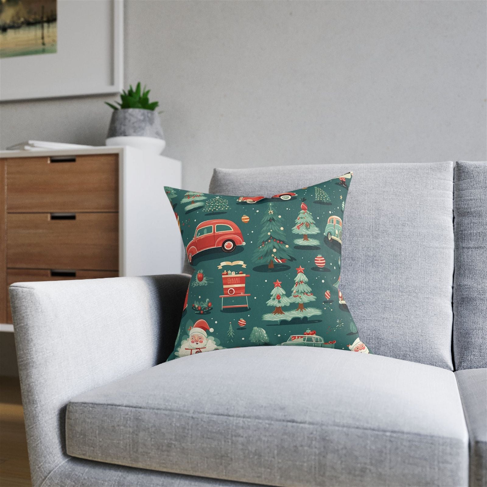 Road to Christmas Joy Pillow - ExclusiveCreativeDesigns