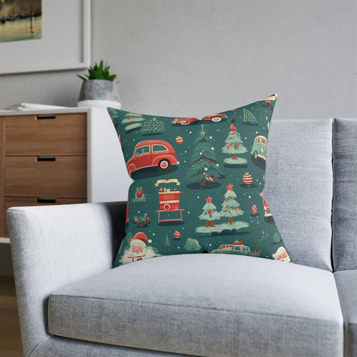 Road to Christmas Joy Pillow - ExclusiveCreativeDesigns