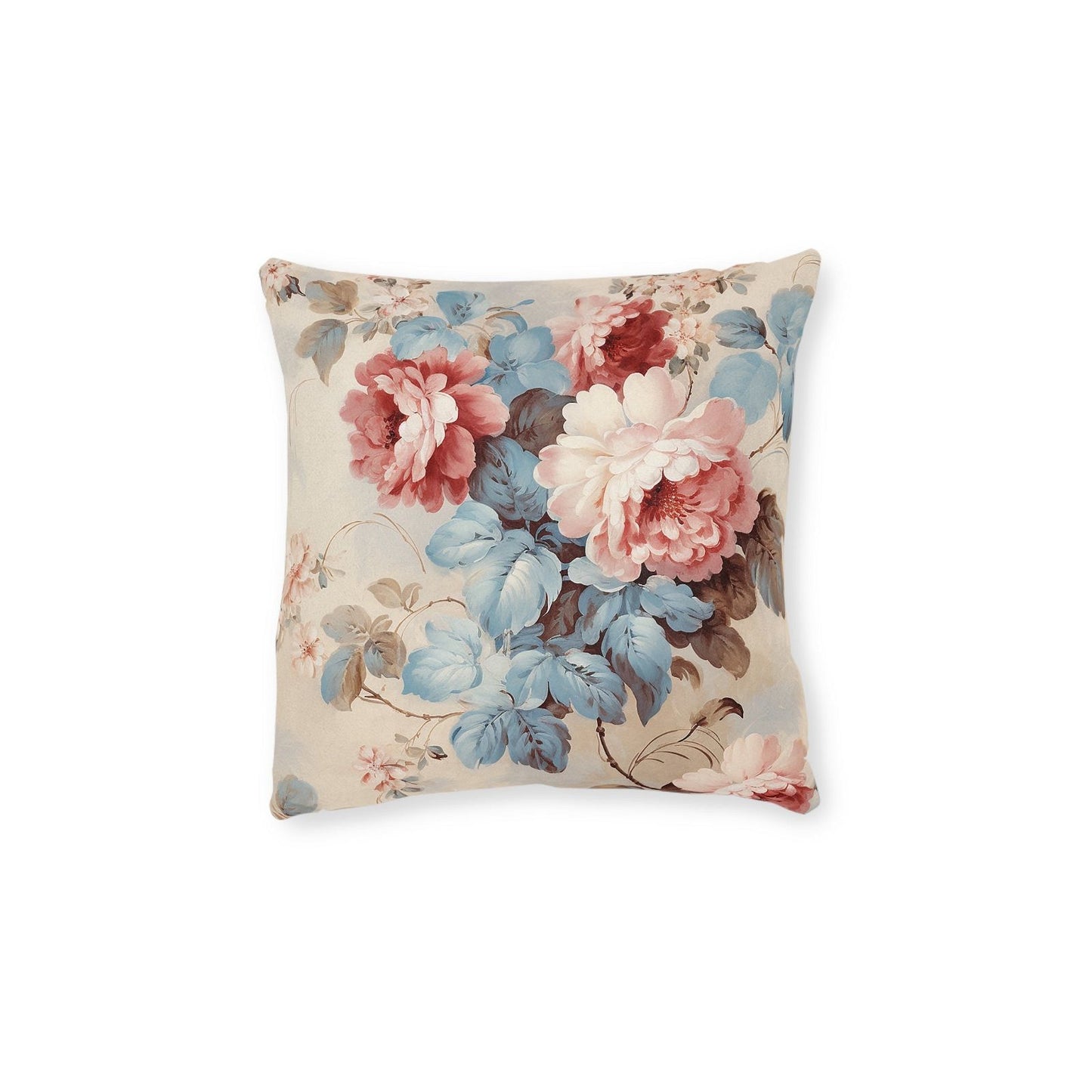 Square Floral Pattern Pillow - ExclusiveCreativeDesigns