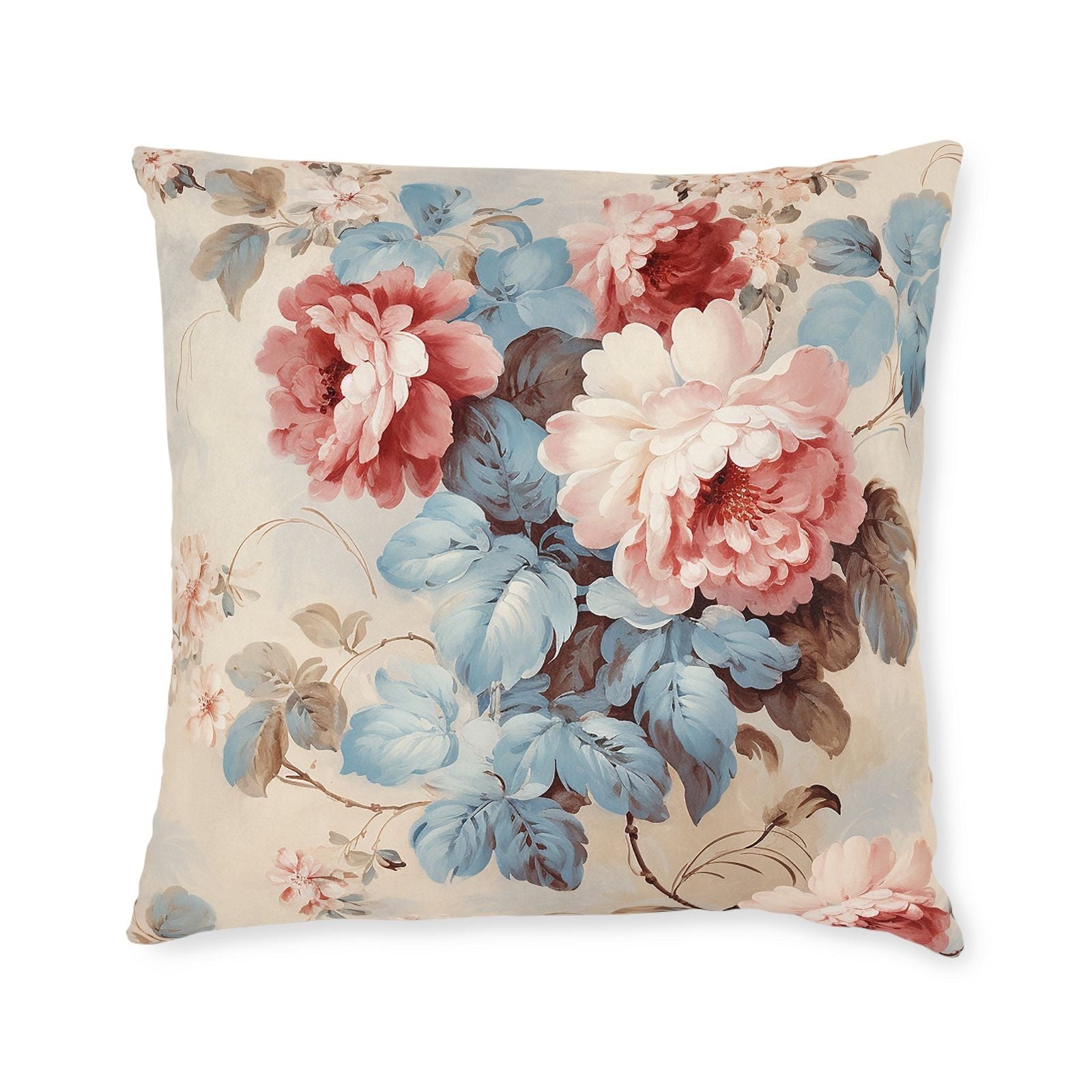 Square Floral Pattern Pillow - ExclusiveCreativeDesigns