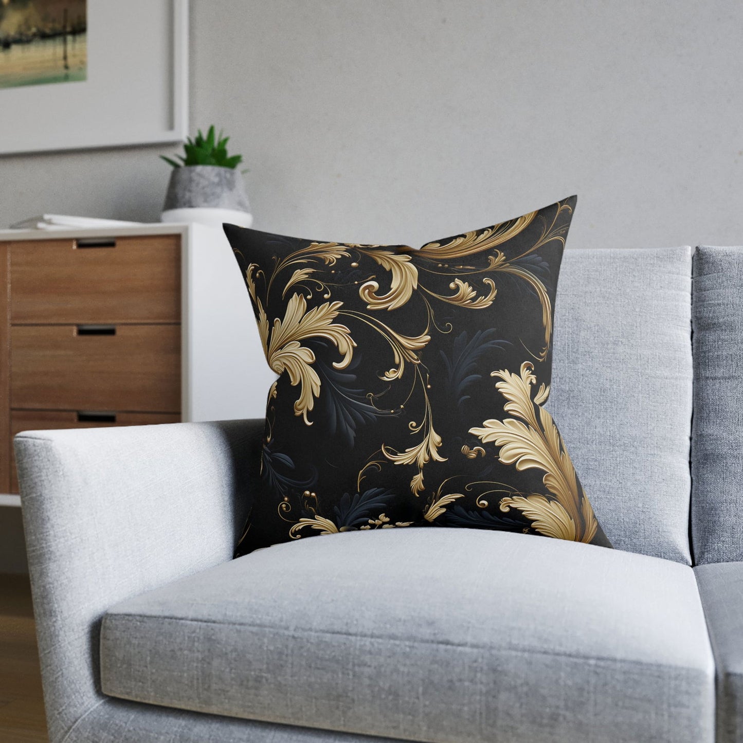 Square Pillow in Luxurious Fashion - ExclusiveCreativeDesigns