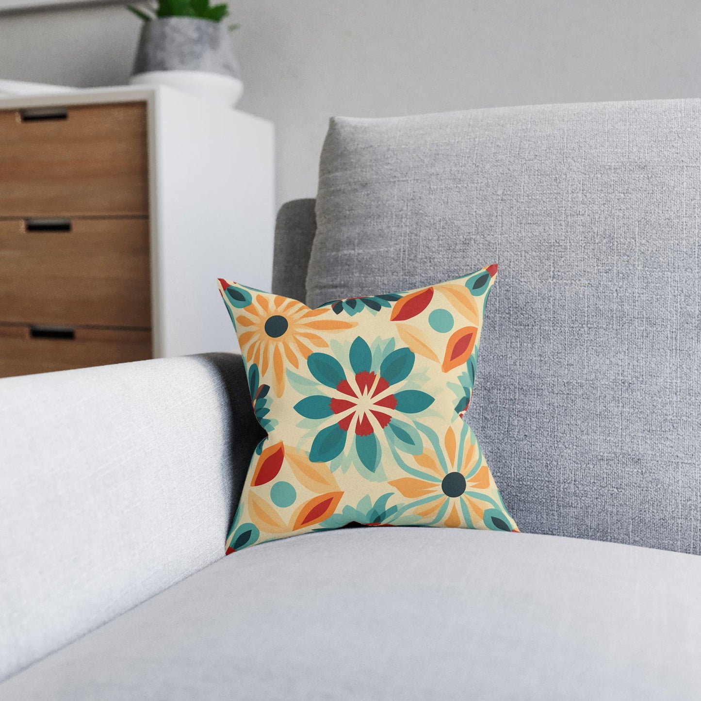 Square Pillow with Artistic Flair - ExclusiveCreativeDesigns