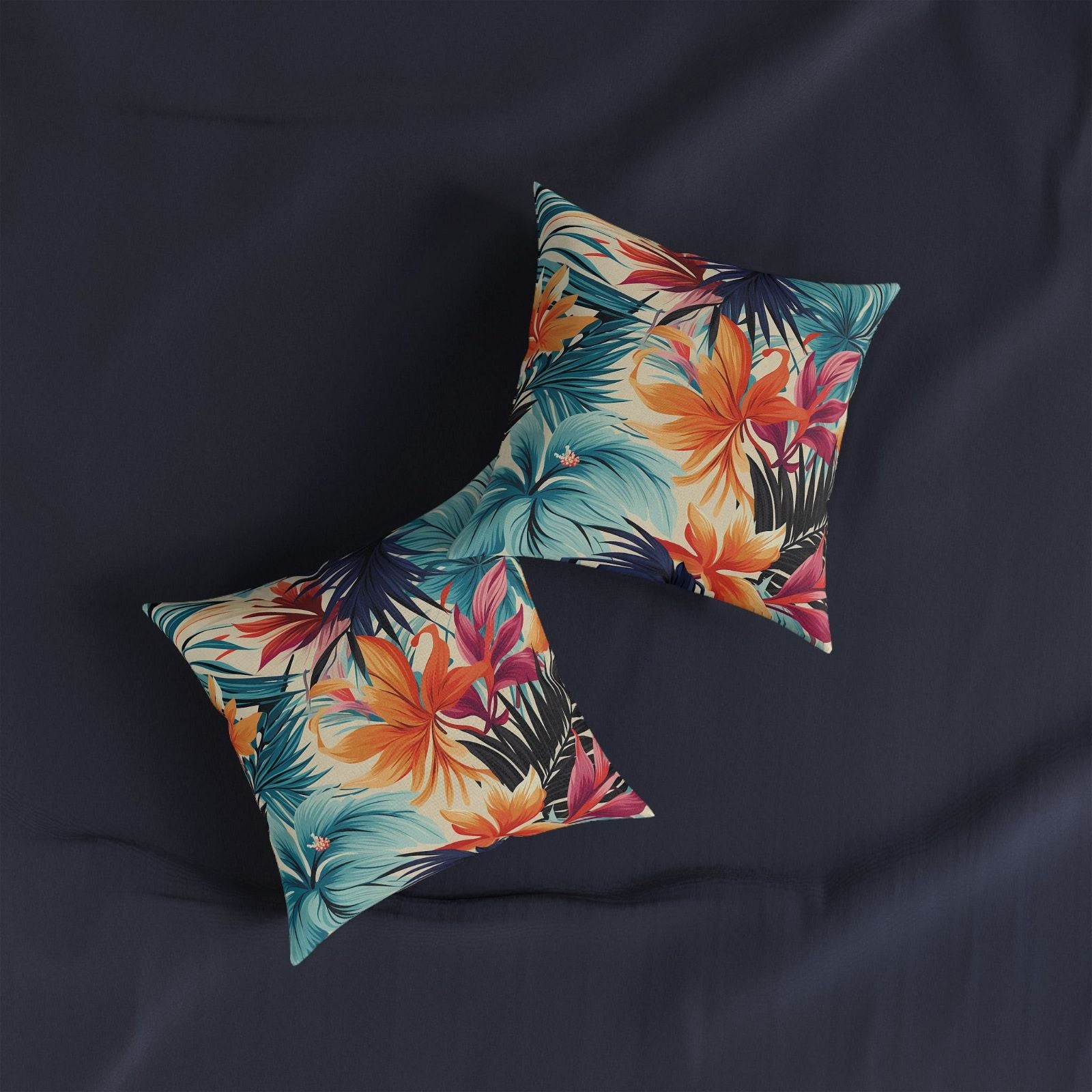 Square Tropical Paradise Pattern Pillow - ExclusiveCreativeDesigns