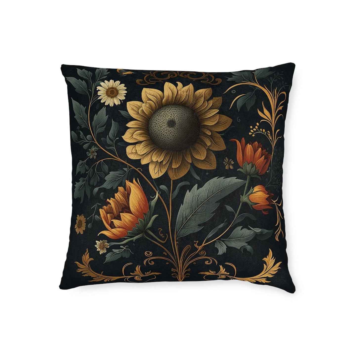 Sunflower Harvest Pillow - ExclusiveCreativeDesigns