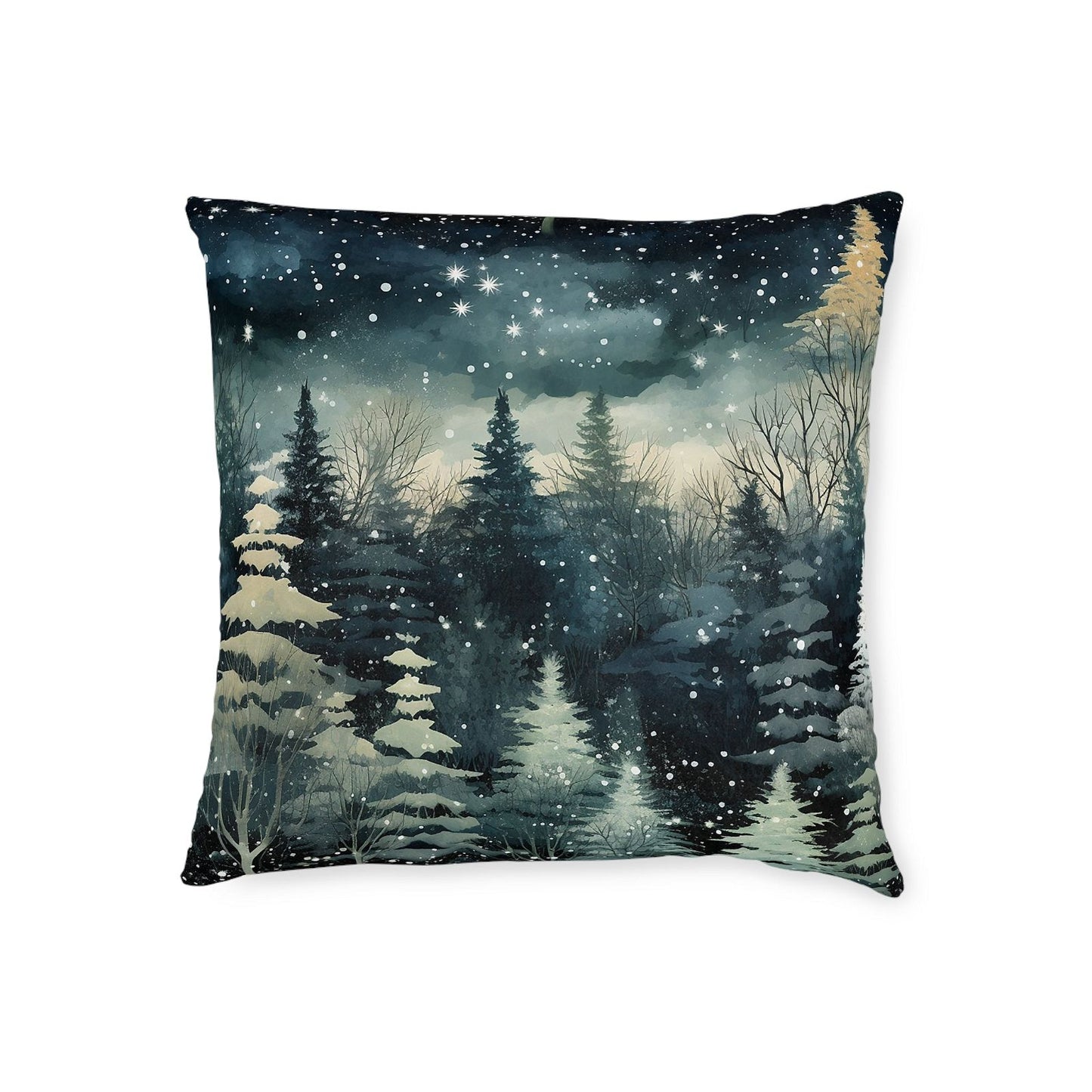 Winter Pattern Square Pillow - ExclusiveCreativeDesigns