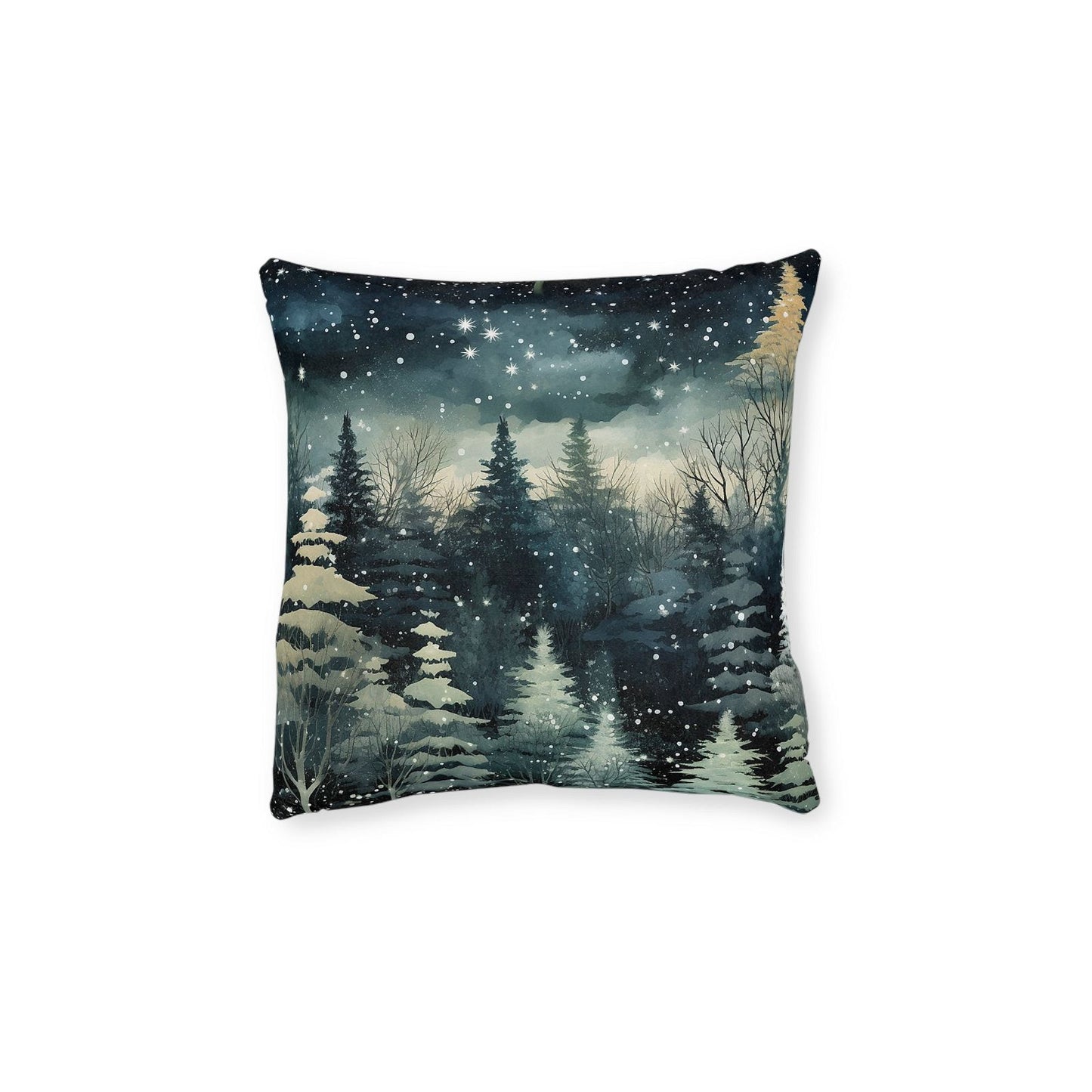 Winter Pattern Square Pillow - ExclusiveCreativeDesigns