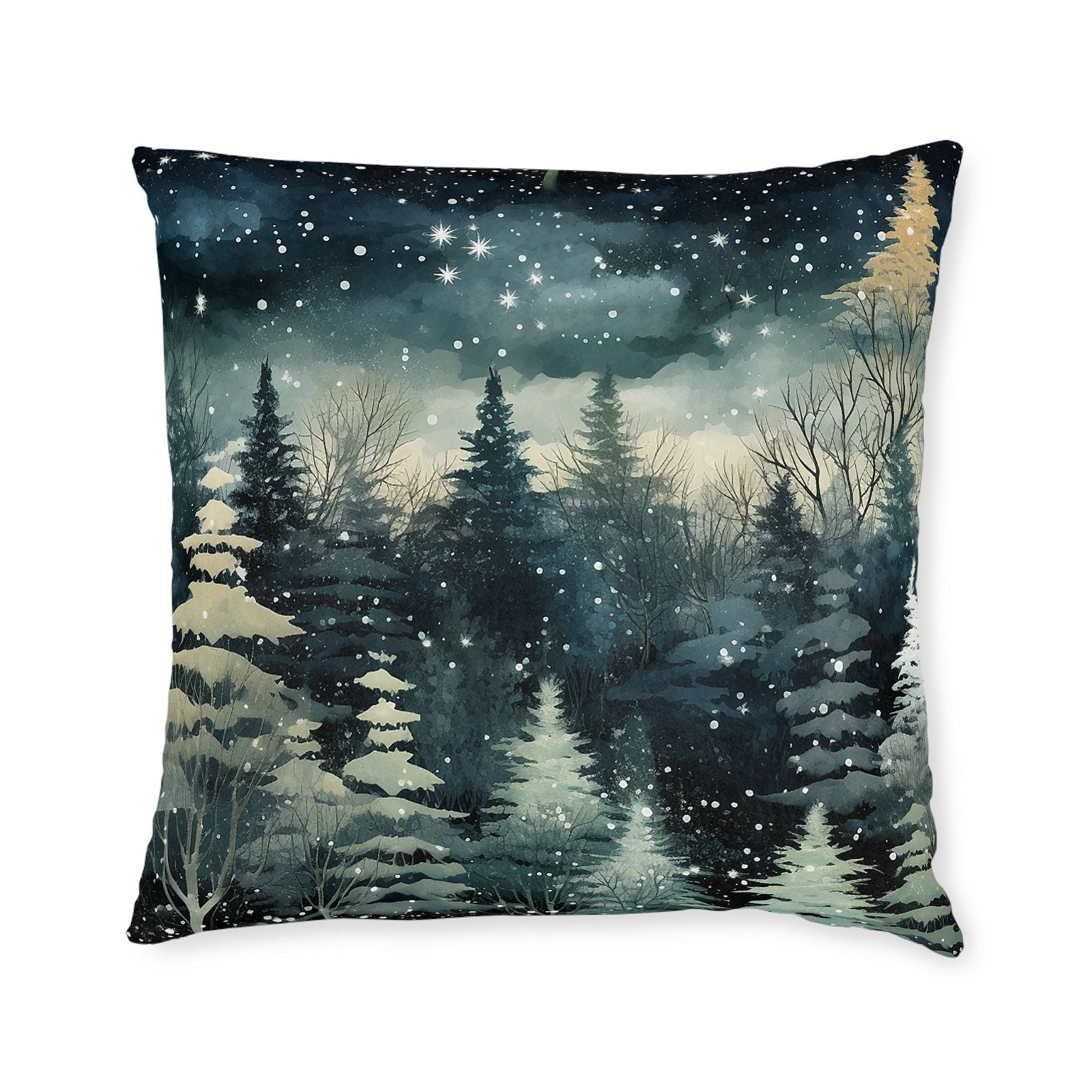 Winter Pattern Square Pillow - ExclusiveCreativeDesigns