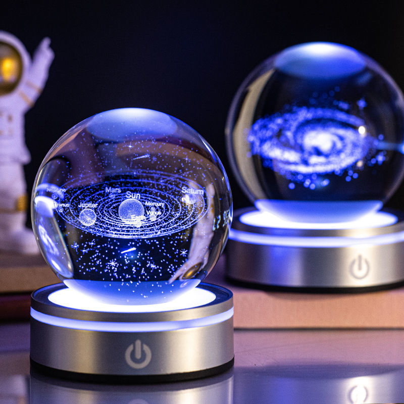 Luminous 3D Crystal Ball Night Lamp