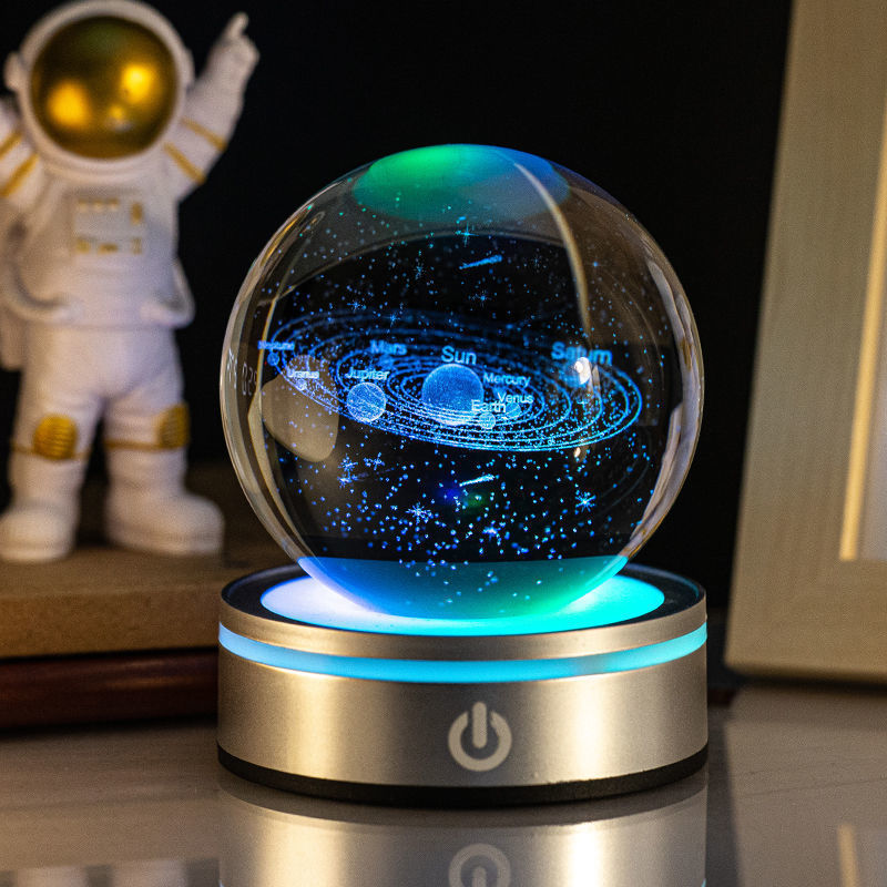 Luminous 3D Crystal Ball Night Lamp