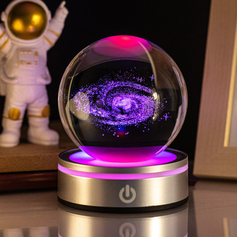 Luminous 3D Crystal Ball Night Lamp