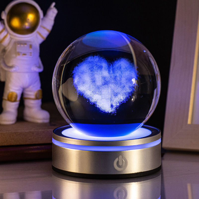 Luminous 3D Crystal Ball Night Lamp