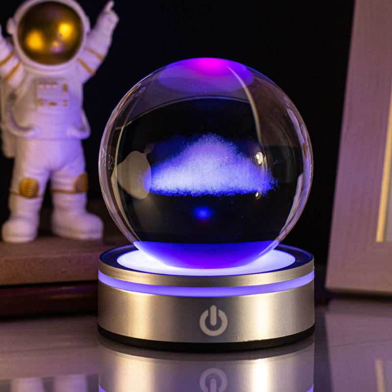 Luminous 3D Crystal Ball Night Lamp